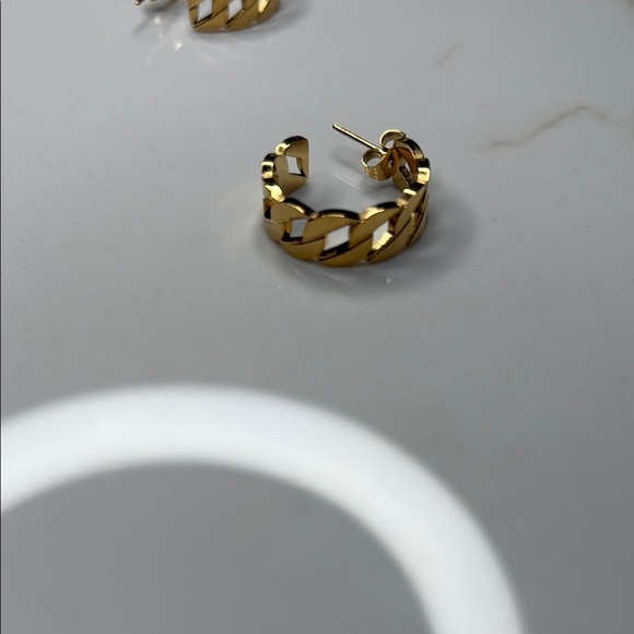 Gold Hoop Earrings - Picture 3 of 3